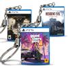 The Nerdvana Store Custodia gioco in miniatura PS5 PlayStation 5 portachiavi selezione giochi re...