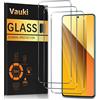 Vauki 3 Pezzi Vetro Temperato per Xiaomi Redmi Note 13 5G/4G 6,67" Pellicola Pro