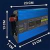 Inverter per solare da 12V a 220V 600W con Ventilatore di Raffreddamento