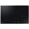 Samsung Piano cottura a induzione autosufficiente, 80 cm, Slim Fit, nebbia di comando magnetica e tasti con cursore, controllo Wi-Fi, Flex Zone Plus, NZ85C6058HK/U1
