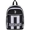 Seven Zaino Scuola Doppio Scomparto Juventus, Nero, 26 L, Tasca frontale, Tasca laterale portaborraccia, Scuola elementare e media, Bambini e ragazzi, Calcio, Prodotto ufficiale