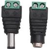 No 2 prese e femmina da 5,5 mm x 2,1 mm, presa di corrente EU per tele4154