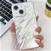 Custodia TPU Glitterata Bianca per iPhone 15 Pro con Pellicola Lenti