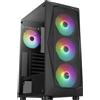 AeroCool Falcon ARGB Midi Tower Nero ABS SPCC Acciaio