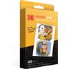 KODAK 5,1x7,5 cm (2x3") Carta fotografica ZINK adesiva (30 fogli), Compatibile c