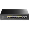Cudy GS1010PE 8 Port Gigabit Poe Switch, 120W, 2 Gigabit Uplink Anschlüsse, 802.