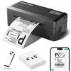 Bytecintia Stampante Etichette Spedizione 4x6, Bluetooth, Nero | Per Pacchi 10x15cm, Compat