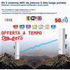 TECNOGM Kit 2 Antenne WiFi Esterno 2km T512 Ponte Radio Professionale per Internet 5Ghz