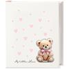 Valenti ALBUM PORTAFOTO ORSETTO BIMBA ARGENTO ROSA VALENTI BR162/2R