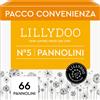 LILLYDOO Pannolini LILLYDOO delicati sulla pelle taglia 5 (11 kg) pacco scorta (66 unità)