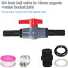Valvola a per for sfera con spegnimento 3/4 in 1 1/4 in PVC per gestione acqua