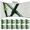 50 Clip per Traliccio per Piante Connettore per Telaio Fisso per giardino Aste e
