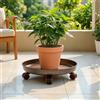Base Portavasi con Ruote Durevole Carrello Portavasi con Ruote Robusto per Casa