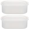 2 Pcs Stampi in Silicone Per Calcestruzzo Fioriere Resina Cemento