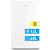 COMFEE' RCD80WH3(E) Frigorifero con Congelatore 80 Liter, Frigo Monoporta, Bassa
