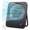 Ajgvq Ventilatore da Tavolo, 5 Velocità Ventilatore USB (Senza Bat), 180° Girevole Ven