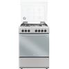 De Longhi Cucina gas 4 zone Forno elettrico DL664EX inox Classe A (60x60x85cm)