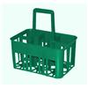 Cestello in Plastica Portabottiglie 6 Posti Verde -