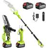 Supstable Motosega a Batteria Telescopica 6 Pollici & 33 mm Forbice Potatura a Batteria, 4