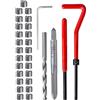 Fixinus kit riparazione filettatura M5 acciaio inox Helicoil utensili riparazione auto