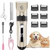 Nwouiiay Tosatrice Professionale per Cani Impermeabile IPX7 Silenzioso Display LED | Tosa
