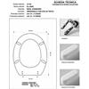 ACB/COLBAM Copriwater Ideal Standard ELLISSE-ELLISSE PIU'' MIRTILLO Cerniera