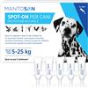 Mantosan Spot-On Vegetale per Cani 5-25kg 5 Pipette da 3ml Protezione Naturale c