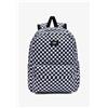 Vans Zaino Scuola Ovale Vans Old Skool Check a Scacchi Bianco con Apertura Superiore