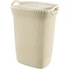 Curver Cesto per Biancheria Curver Design Traforato 2 Manici 57l Crema Knit