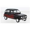 WHITEBOX WB124151 RENAULT 4L PARISIENNE 1954 BLACK/DECORATED 1:24 Modellino