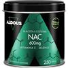 Aldous Bio NAC N-Acetil-Cisteina 600mg - 250 Capsule per 250 Giorni - Vitamina E + Selenio