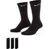 Nike Unisex Nike Everyday Cushion Crew 3 Pair Calzini L 3 paia nero/bianco