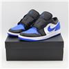 Nike 553558-140 Nike Air Jordan 1 Low Black White Alternate Royal Toe Blue (uomo)