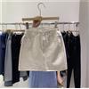 Gonna a vita per abbigliamento casual estivo design vita lunghezza cor