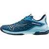 Mizuno Scarpe da Tennis Mizuno Wave Exceed TOUR 6 AC Blu Verde Bianco Turchese 2E...