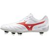 Mizuno Scarpe da Rugby Mizuno Waitangi II CL Larghe Leggere Bianco/Rosso 4E Misura...