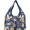 Aqua di Mare BORSA MARE RIB STOP TONDA IBISCUS METAL 100% PL AQUA DI MARE