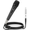 Microfono Dinamico per Karaoke Con Cavo XLR 5M(500 Cm),Microfoni Professionale i