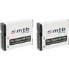 mtb more energy 2x Batteria NP-130 per Casio Exilim EX-H30, H35, ZR100, ZR200, ZR300,