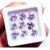 Gemma Sciolta Zaffiro Cuore Taglio 6x6 mm Viola Chiaro