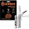 Gerber Armbar Trade Coltello multiuso, 8 funzioni con lama da 6,3 cm | Cacciavite a inserti, Sega, Mini leva, Martello, Argento, 1064414