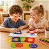 Righello Spirografo per Bambini, Kit Disegno Creativo Plastica Leggera