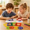 Righello Spirografo per Bambini, Kit Disegno Creativo Plastica Leggera