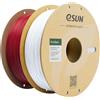 eSUN Filamento PLA 1,75 mm, filamento di Basic PLA 2kg Rosso Fuoco & Bianco Fred