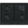 Bosch PGP6B6K80 Serie 4 Piano cottura a gas 60 cm acciaio smaltato Nero | Piano