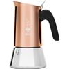 Bialetti Caffettiera New Venus Bronze 4 Tazze, Manico anti scottatura, Adatta a