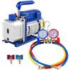 VEVOR 1.8 CFM A/C pompa a vuoto, 1/4 HP automatico kit pompa a vuoto, radiatore