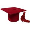PuntoCasaStore® 24 pz scatolina tocco cappello laurea in velluto con nappina 7x7x4 cm | bombonie