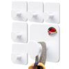 4smile Ganci Adesivi, 6 pezzi Appendi Accappatoio Bagno, Acciaio inox, Porta Asc