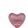 Generico CUORE in vetro crack ROSA con luce led 8.5x5x6.5 cm BOMBONIERA 1GNK